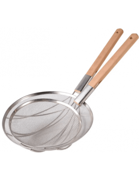 Passoire filtre inox manche bois