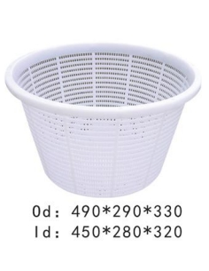 Panier légume rond blanc