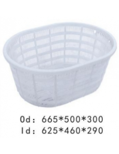 Panier légume ovale blanc