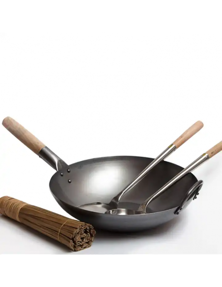 Grande cuillère pour poêle wok