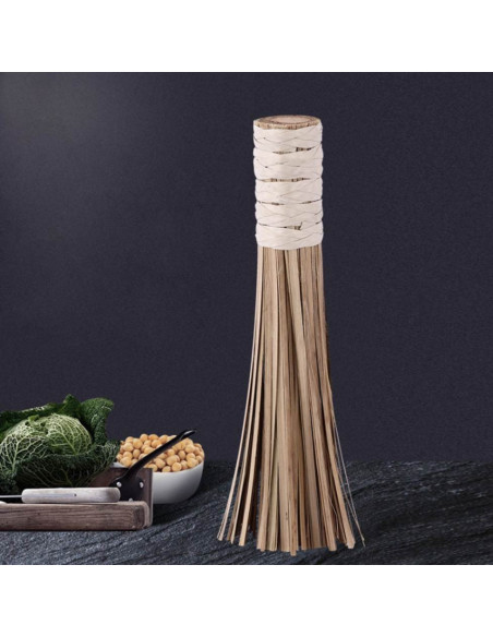 Petit balais en bambou pour nettoyer wok