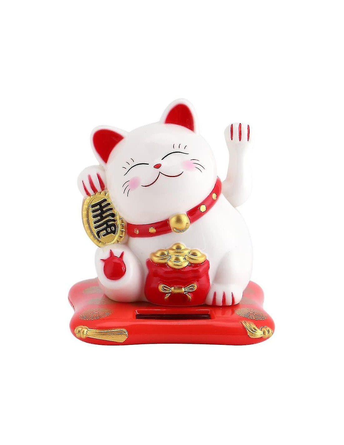 Porte-clés Chat Japonais Maneki-neko - Lot De 6 - Symbole Chance, Richesse & Protection - Idéal Sac, Clés, Décoration