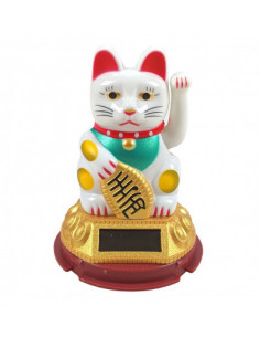 Chat Japonais porte bonheur solaire sans pile 2