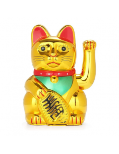 Chat Japonais porte bonheur en pile Grand