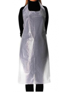 Tablier jetable blanc ou bleu 100p