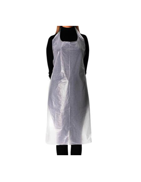 Tablier jetable blanc ou bleu 100p