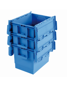 Contenant alimentaire avec couverture bleu 62L 2