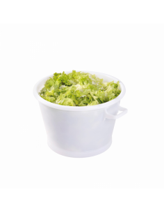 Baquet panier blanc avec 2 poignées