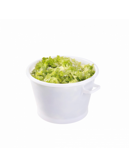 Baquet panier blanc avec 2 poignées