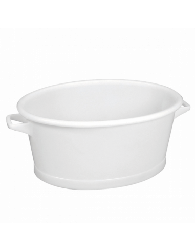 Baquet panier blanc avec 2 poignées
