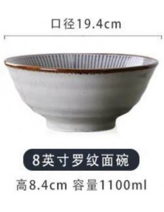 Grand bol nouilles ramen japonaise