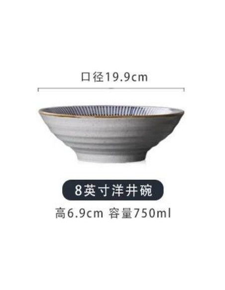 Grand bol à soupe aux nouilles japonaise céramique