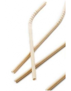 Pailles flexible jetable en bois 250p