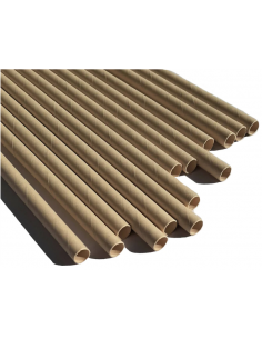 Pailles grand jetable en bois 250p pour bubble tea