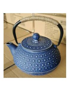 Théière Japon en fonte bleu