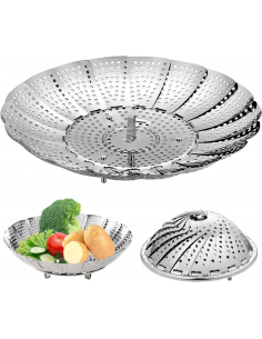 Pliable Paniers cuit Vapeur Inox