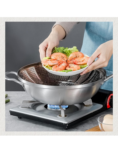 Pliable Paniers cuit Vapeur Inox