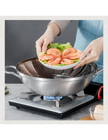 Pliable Paniers cuit Vapeur Inox