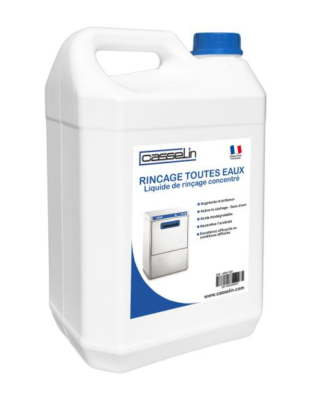 Liquide de rinçage pour lave-vaisselle et lave verres 5L
