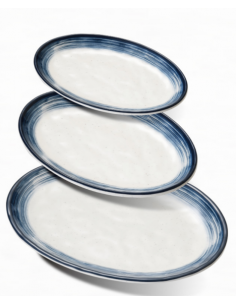 Assiette ovale plat en mélamine