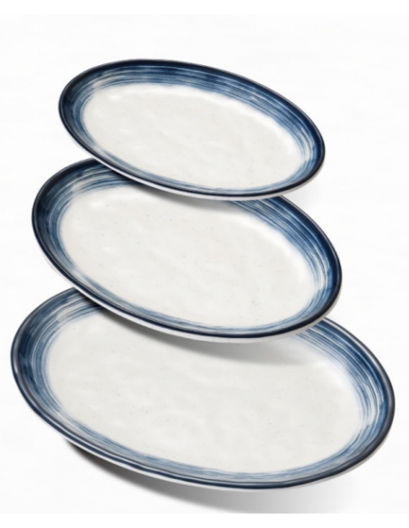 Assiette ovale plat en mélamine